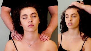 ASMR Soothing Scalp Neck amp Shoulder Massage  For Maximum Tingles with relaxing music amp hair play [upl. by Tratner783]