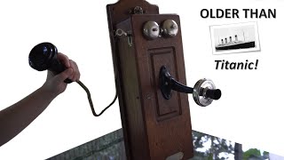 Whats inside a 113 year old Hand Crank Telephone [upl. by Nottus]