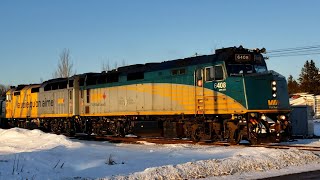 VIA 14 at Memramcook NB January 24 2022 [upl. by Neumeyer]