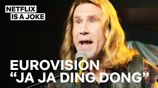 Eurovision  Ja Ja Ding Dong Full Song  Netflix Is A Joke [upl. by Adieren]