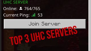 Top 3 UHC Servers For Minecraft Bedrock Edition [upl. by Haynes387]