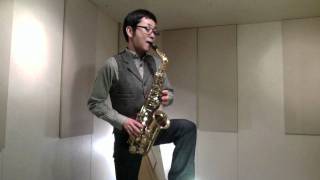 Bach Cello Suite1 1Prelude  by Alto Saxophone original key [upl. by Abey326]