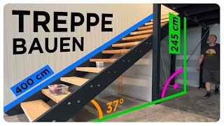 TREPPE BAUEN  einfach erklärt für LAIEN OHNE VORWISSEN [upl. by Ytoc]