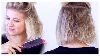 Best Hair Brush Straightener For ALL HAIR TYPES 😲 [upl. by Milly]