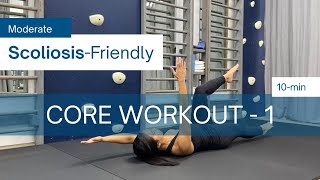 10Min ScoliosisFriendly Core Workout 1  Exercises to Support Your Spine [upl. by Tibbs]