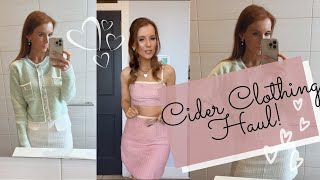 Cider Clothing TryOn Haul [upl. by Charyl]