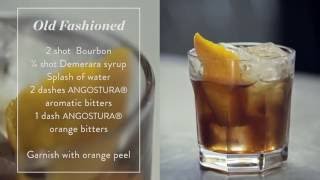 How to make an Old Fashioned  Cocktail Recipe Presented by the House of Angostura [upl. by Carthy290]