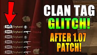 VANGUARD CLAN TAG GLITCH AFTER 107 PATCH  How To [upl. by Ylrebmic780]