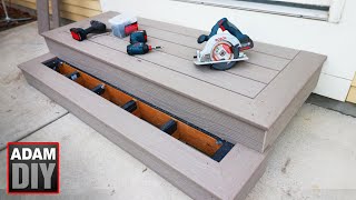 How to Build Porch Steps  Composite Decking [upl. by Fabyola]