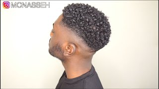 MENS NATURAL CURLY HAIR ROUTINE  KINKY TO CURLY [upl. by Frieder147]