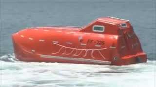 Lifeboat Launched from 30 Meters Up [upl. by Pomfrey]