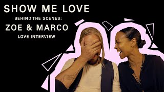 Zoe Saldana amp Marco Perego Saldana Show Me Love  Love Interviews  Part 3 [upl. by Aiepoissac]