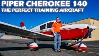 Piper Cherokee 140  The Perfect Training Aircraft [upl. by Mcintosh]