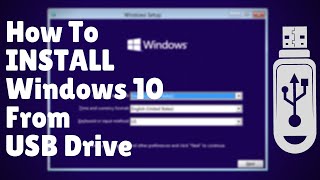 How to Install Windows 10 with USB  Windows 10 Installation Step by Step [upl. by Percival]