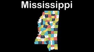 Mississippi GeographyMississippi StateMississippi Counties [upl. by Gerick]