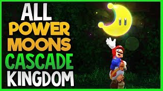 All Power Moon Locations in Cascade Kingdom in Super Mario Odyssey [upl. by Brendin]