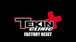 Tekin Clinic Factory Reset Your ESC [upl. by Carling545]