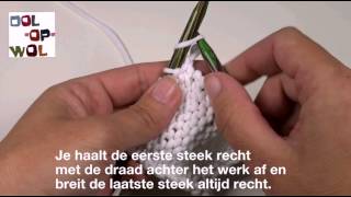 Beginners breien de kantsteek [upl. by Jehoash]