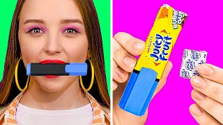 HOW TO SNEAK FOOD INTO CLASS  Funny Food Hacks And Tricks by 123 Go Live [upl. by Carolee]