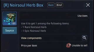 100pcs Noirsoul Herb chests 11 [upl. by Aznecniv]