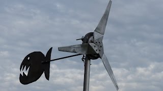 Ep12 Générateur éolienne 50 watts en PVC  wind turbine generator 50w [upl. by Zuckerman337]