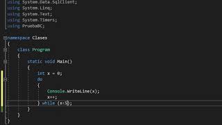 Visual C ciclo do  while con Visual Studio Community en NET Framework [upl. by Ban]