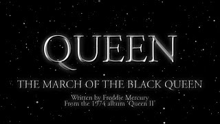 Queen  The March of The Black Queen Official Lyric Video [upl. by Idisahc]