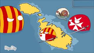 Historia MaltaIsla Countryballs 🇲🇹 [upl. by Arteid705]