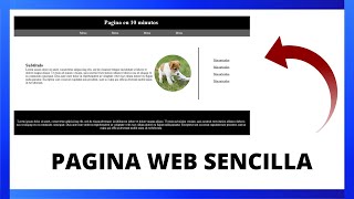 CREAR PAGINA WEB SENCILLA EN 10 MINUTOS con HTML y CSS  Tutorial [upl. by Slack994]