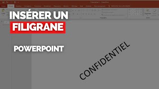 Comment Insérer  Ajouter un Filigrane dans PowerPoint  TUTORIEL [upl. by Gipps]