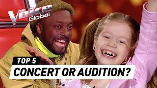 BLIND AUDITIONS that turn into CONCERTS on The Voice Kids [upl. by Eyeleen]