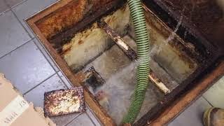 grease trap service cleaning [upl. by Barina302]