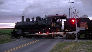 Vintage steam train passes through newly upgraded crossing [upl. by Corabella]