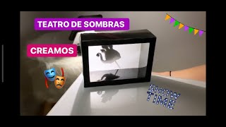 Cómo hacer un TEATRO DE SOMBRAS  1 2 3 a crear [upl. by Aisyat]