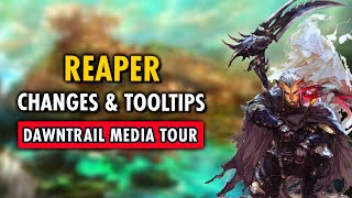 Dawntrail REAPER Changes amp Tooltips  FFXIV Media Tour [upl. by Bunder]