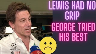 TOTO Wolff interview Qualifying abu dhabi GP 2023 shockingf1 totowolff formula1 [upl. by Siramaj636]