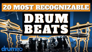 The 20 Most Recognizable Drum Beats [upl. by Eirrej]