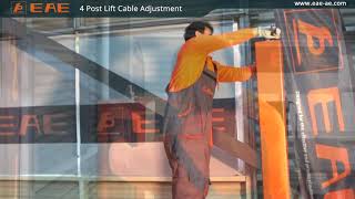 4 Post Lift Cable Adjustment [upl. by Randell]