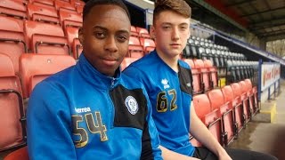 INTERVIEW Rochdale AFC Youth Team Feature [upl. by Annaitsirk813]