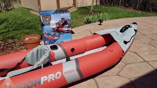 Review Intex Excursion Pro Inflatable Kayak K2 [upl. by Savinirs]