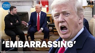 Trump embarrasses US diplomats with Zelensky screaming match [upl. by Eilyab]