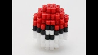 Perler Bead 3D Pokeball klein [upl. by Annasus]