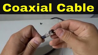 How To Install A Coaxial Cable With Regular ToolsFull Tutorial [upl. by Aanas]