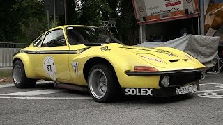 1972 Steinmetz Opel GT Group 4 Sound amp Accelerations at Vernasca Silver Flag 2016 [upl. by Annez]