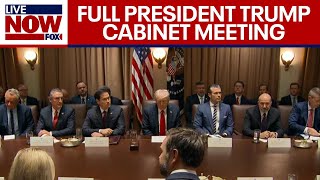 Trump Cabinet Meeting President Trump hosts meeting with Elon Musk DOGE  FULL [upl. by Ring]