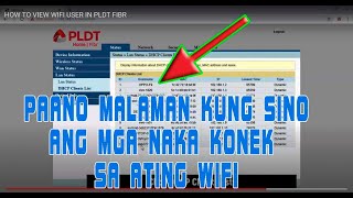 HOW TO VIEW WIFI USER IN PLDT FIBR 2020 [upl. by Flanders188]