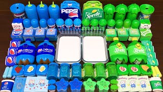 PEPSI vs SPRITE  Mixing Random into GLOSSY Slime  Satisfying Slime Video 519 [upl. by Caputo]