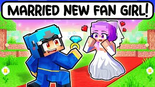 Omz MARRIED A NEW CRAZY FAN GIRL in Minecraft [upl. by Hudgens]