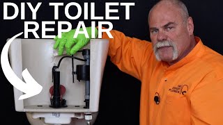 How to Fix A Running Toilet GUARANTEED  DIY Plumbing Repair [upl. by Gibrian]