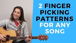 2 MUST KNOW Beginner Fingerpicking Patterns [upl. by Werna]